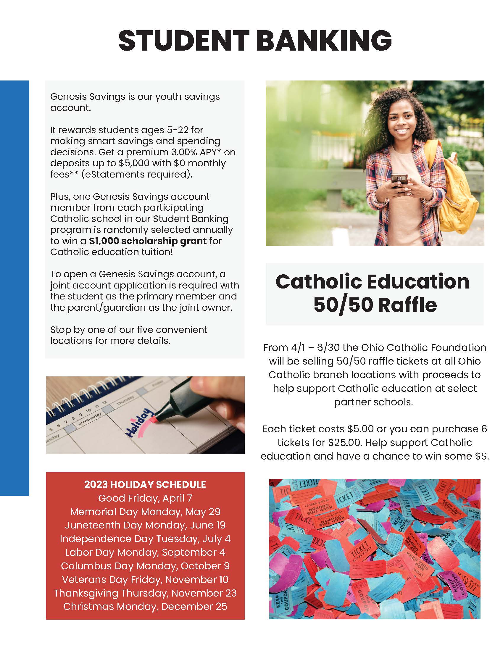 Newsletter created for Ohio Catholic FCU