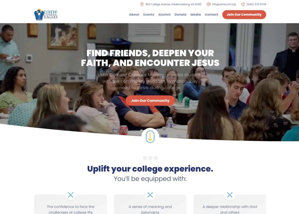 UMW CCM Homepage Hero Section